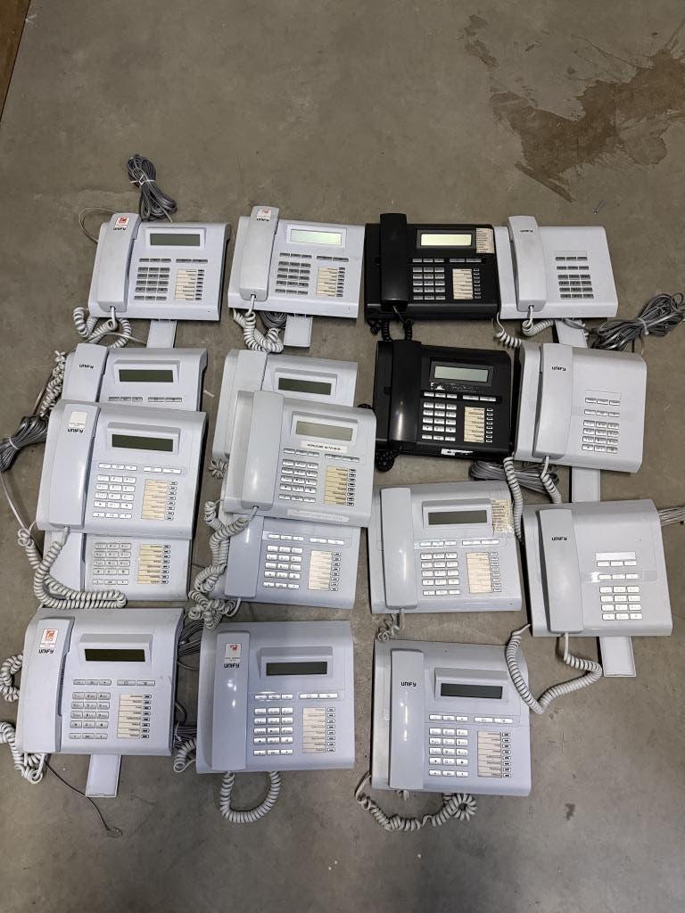 Lot Unify OpenStage bureautelefoons, 17 stuks, werkend, Telecommunicatie, Ophalen, Zo goed als nieuw