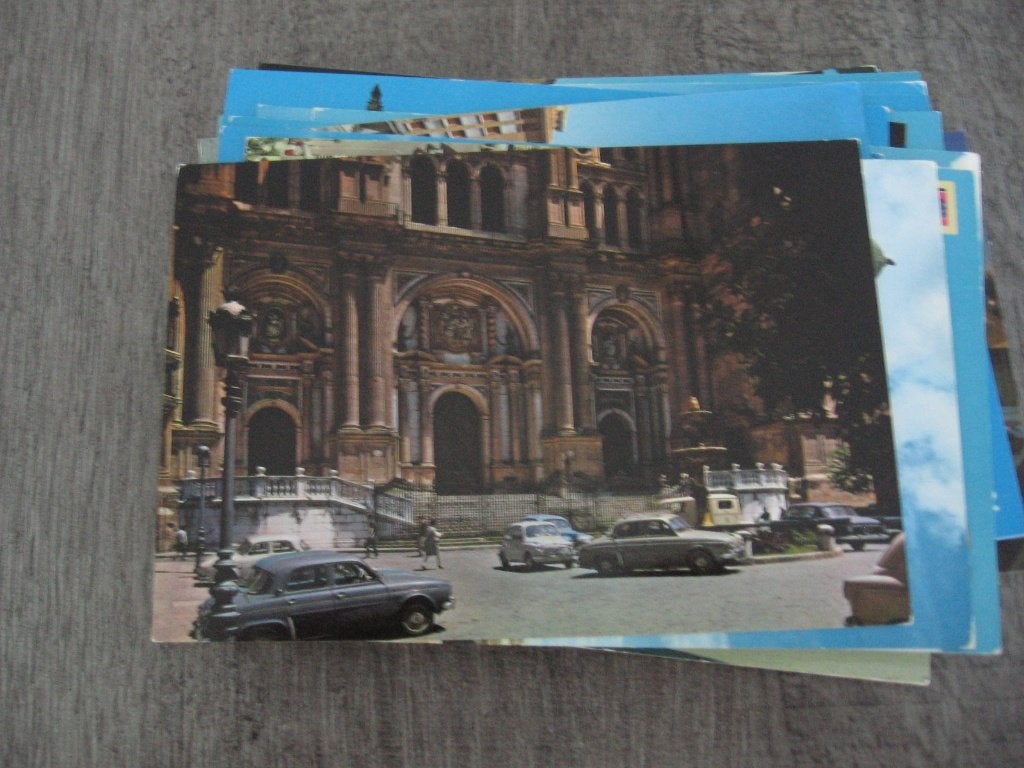 lot 40 postkaarten SPANJE oldtimers auto's !!!, Ophalen of Verzenden, 1960 tot 1980, Gelopen, Spanje