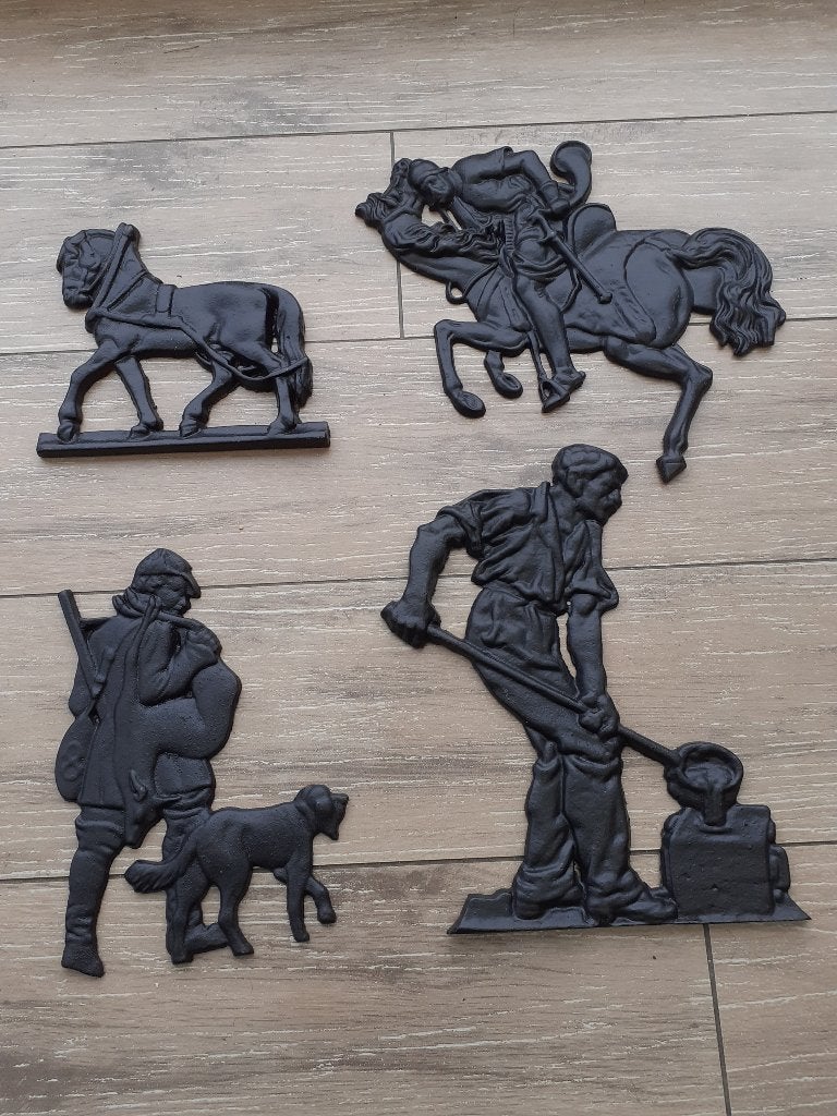 A vendre 4 frontons en fonte, Antiquités & Art, Curiosités & Brocante, Enlèvement