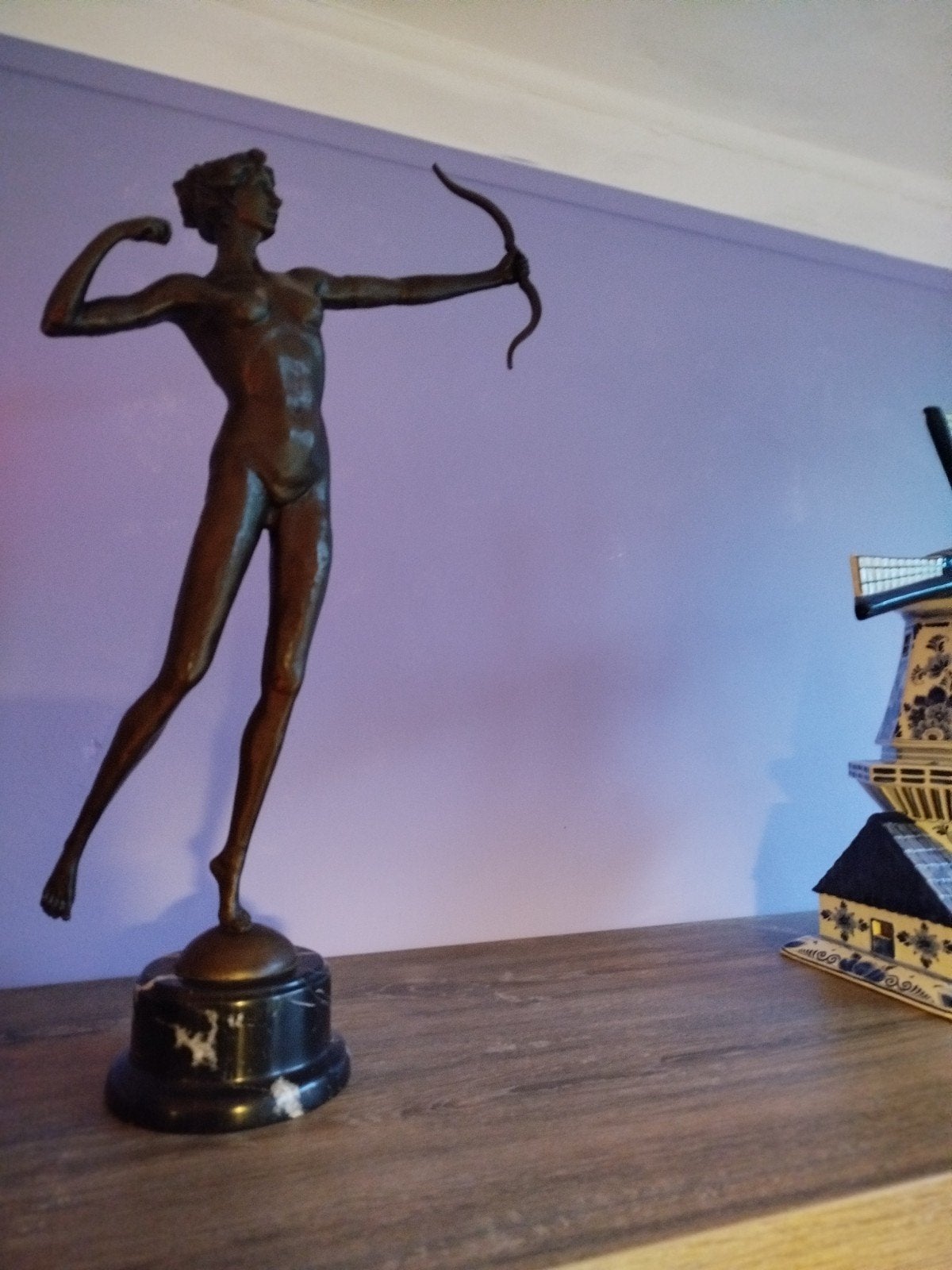 Bronzen Beeld van, Antiek en Kunst, Ophalen