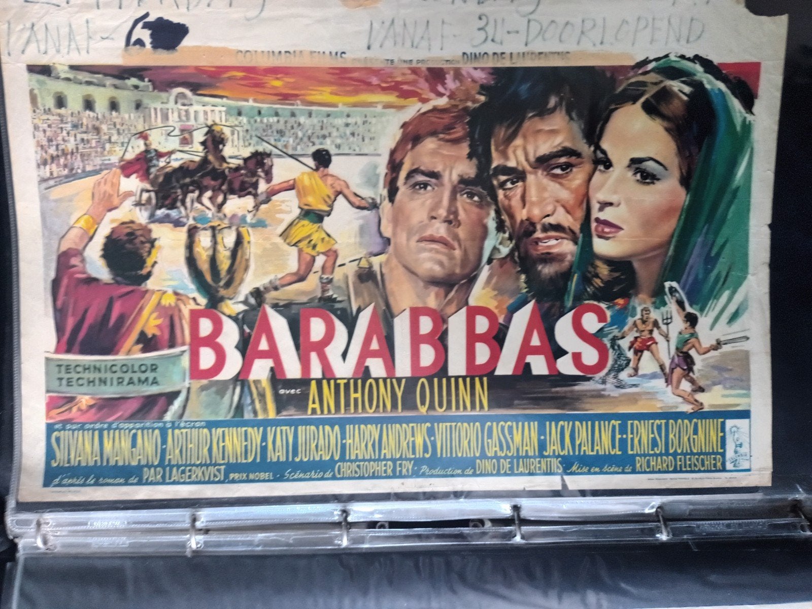 Filmposter Barrabas, Collections, Posters & Affiches, Envoi