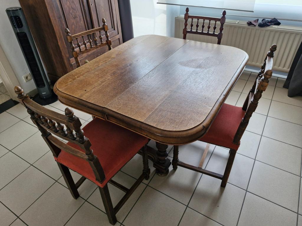 Tafel met (of zonder) 4 stoelen., Huis en Inrichting, Complete eetkamers, Ophalen