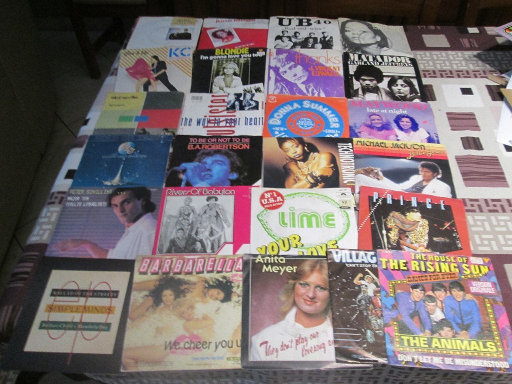 57 Retro Vinyl Singles - Jaren 70-80, Ophalen of Verzenden, Zo goed als nieuw, Pop, Single