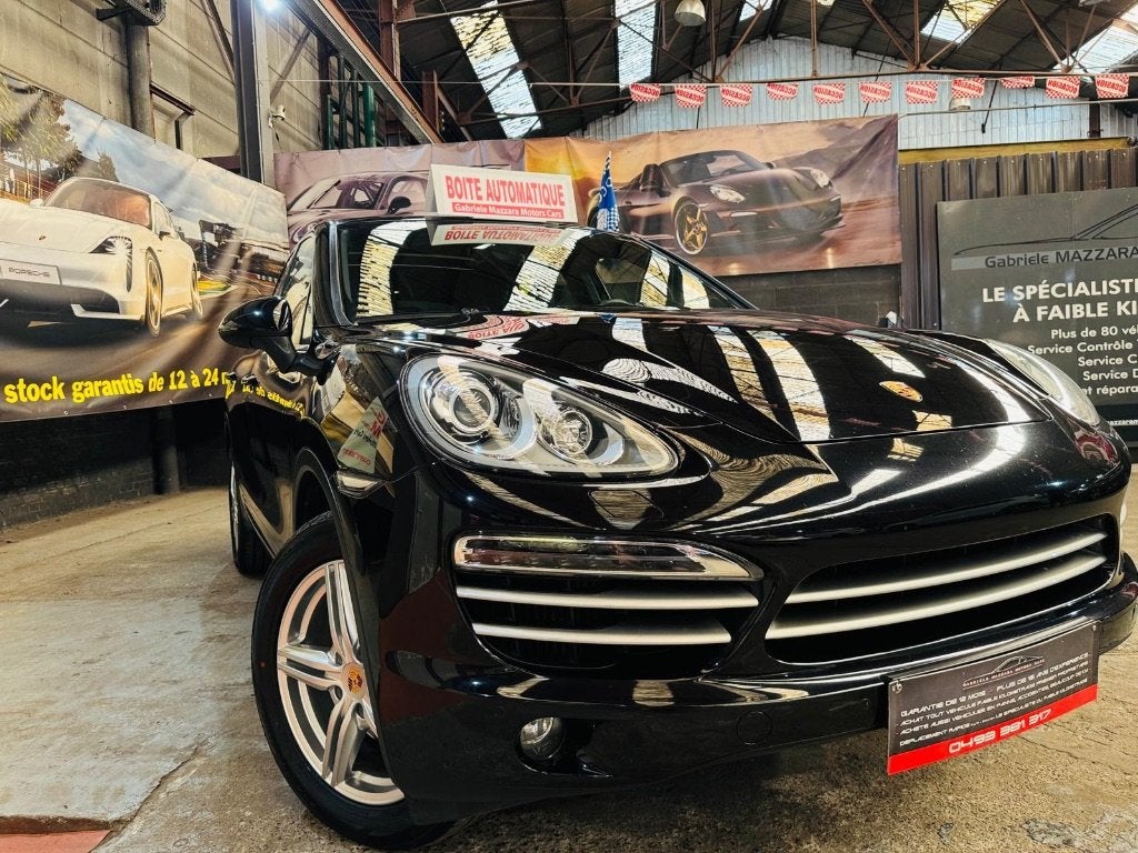 Porsche Cayenne 3.0D V6 Platinum Pack Chrono lederen GPS, Automaat, Zwart, Leder, 5 deurs