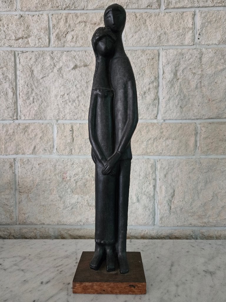 vintage ELIE VAN DAMME - Sculptuur voor AMPHORA 1960, Antiek en Kunst, Ophalen of Verzenden
