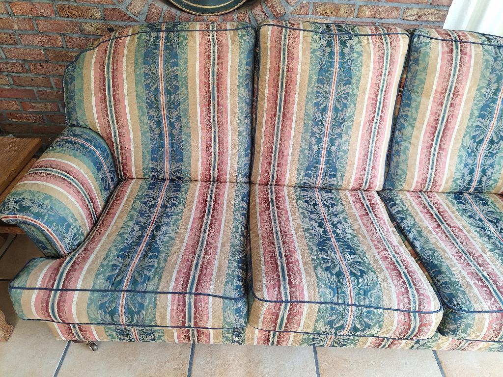 Zetel driezit Engelse stijl, Ophalen, Gebruikt, Driepersoons, 75 tot 100 cm