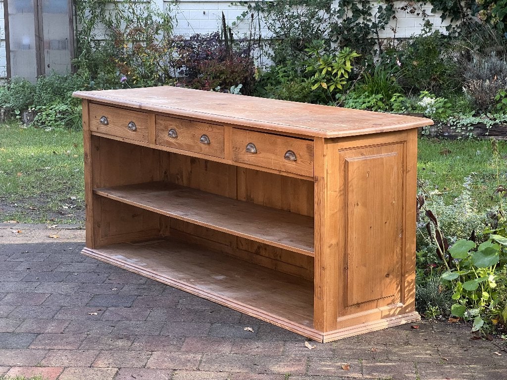 Massief grenenhouten toonbank 200cm, Ophalen