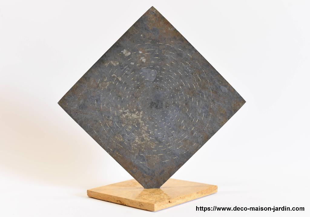 Sculpture Peinture en Or sur Ardoise d'Indonésie - Tableau, Enlèvement ou Envoi