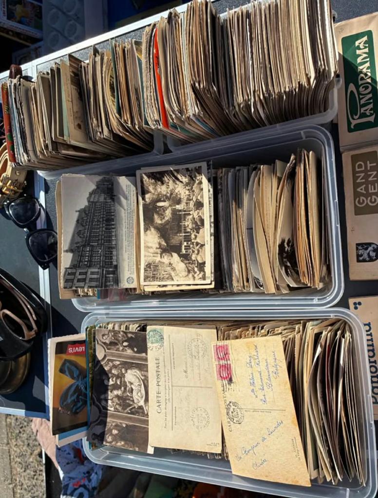 Lot de 1500 cartes postales ancienne, Enlèvement