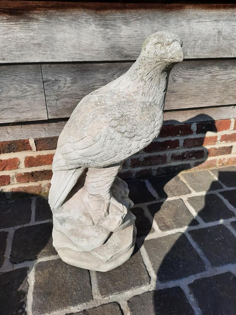 Witte stenen adelaar in zeer goede staat, Tuin en Terras, Tuinbeelden, Ophalen of Verzenden