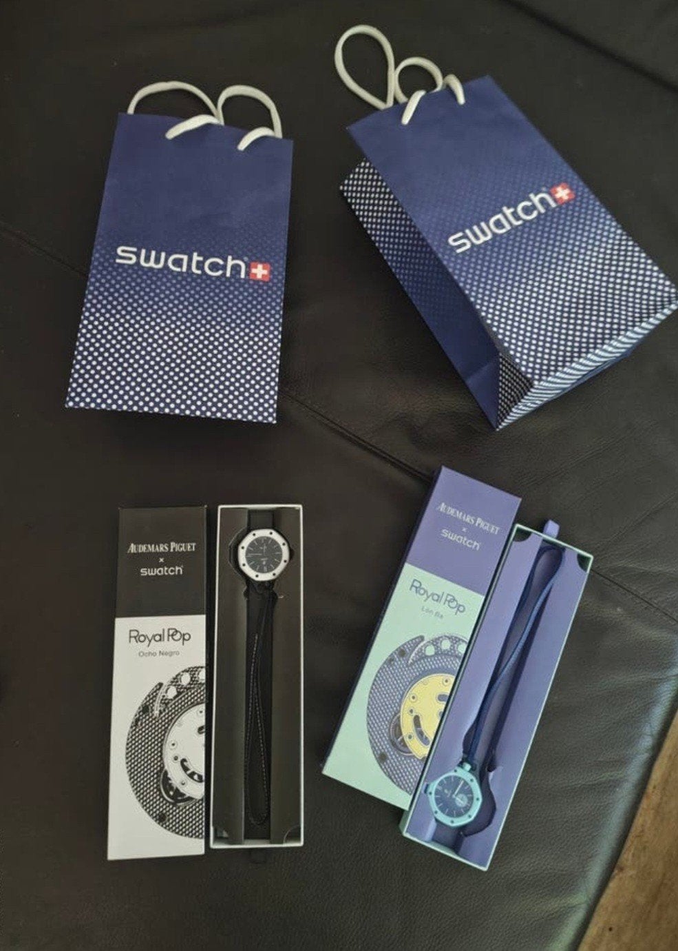 3X SWATCH X AP, Handtassen en Accessoires, Horloges | Heren, Verzenden