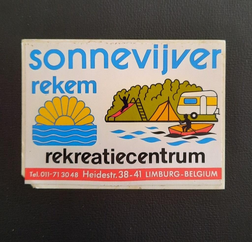 Sticker Sonnevijver Rekem, Verzamelen, Stickers, Verzenden, Gebruikt