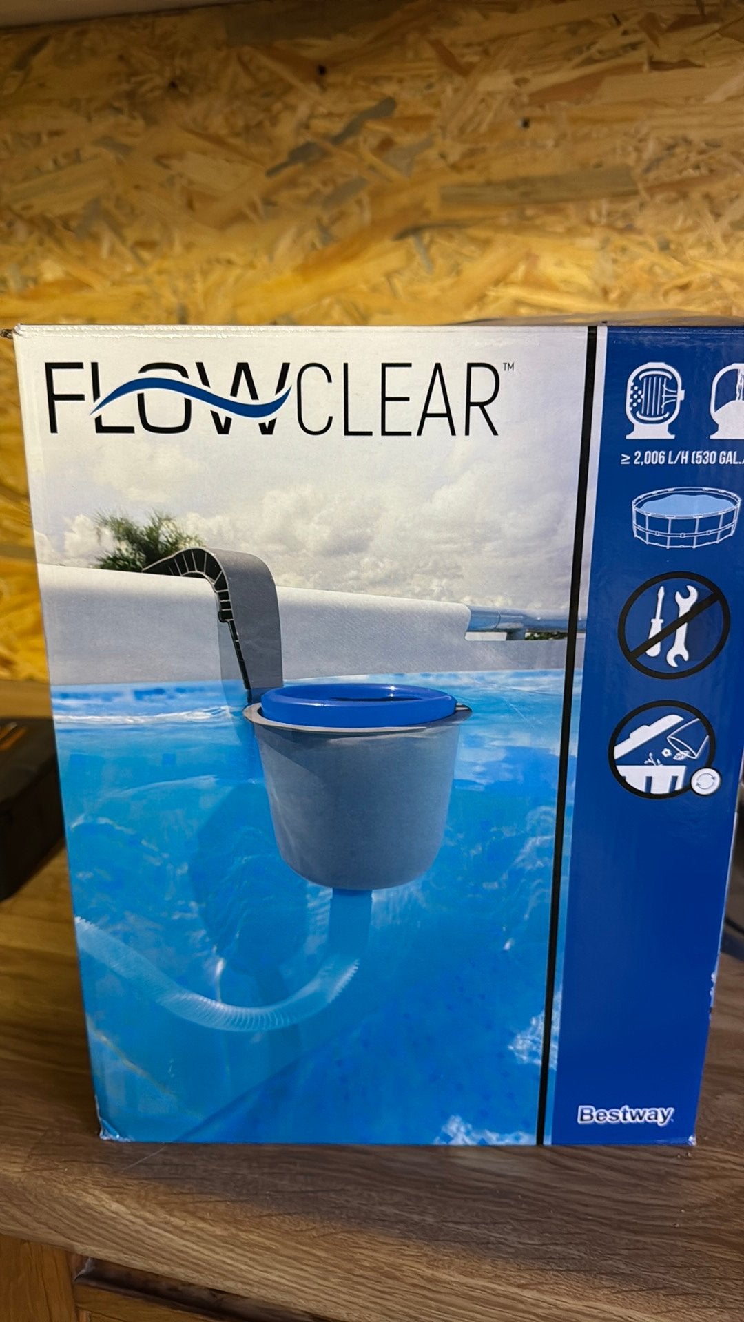 Flowclear skimmer, Tuin en Terras, Ophalen, Zo goed als nieuw, Skimmer