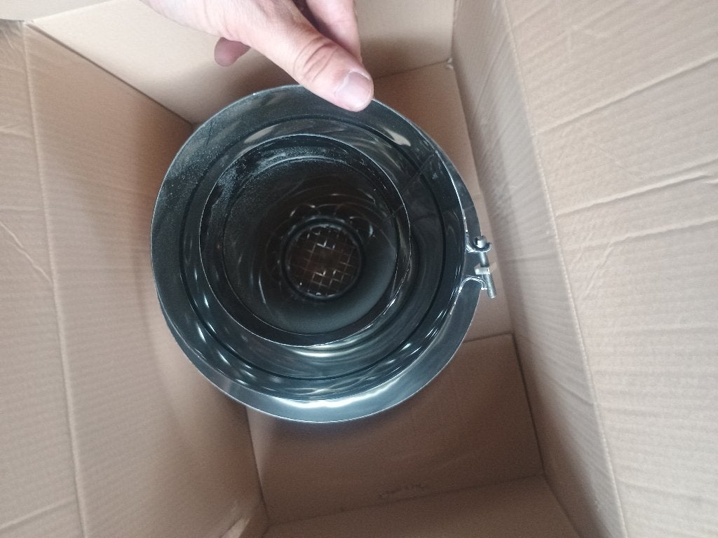 Rookuitvoer dubbelwandig Inox nieuw, Ophalen, Nieuw, Afzuiger