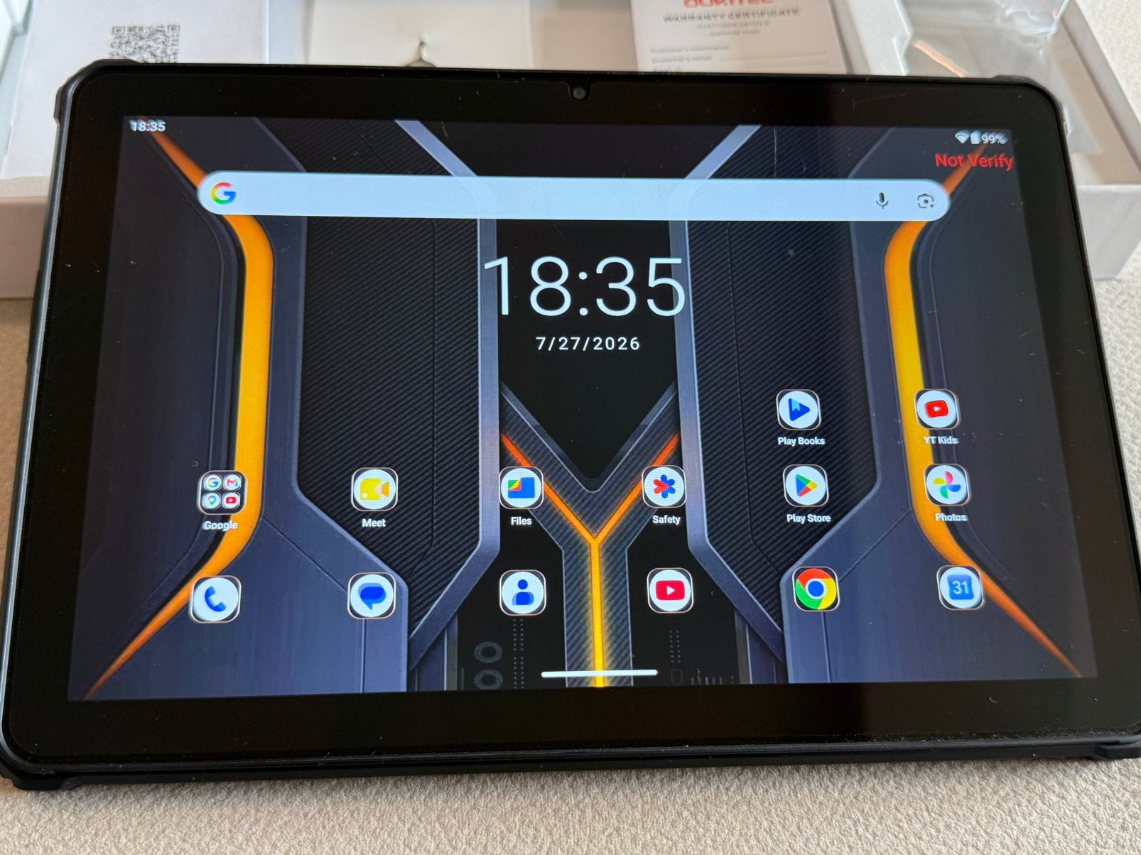OUKITEL RT5, Computers en Software, Android Tablets, RT5, Zo goed als nieuw, Wi-Fi en Mobiel internet, 256 GB