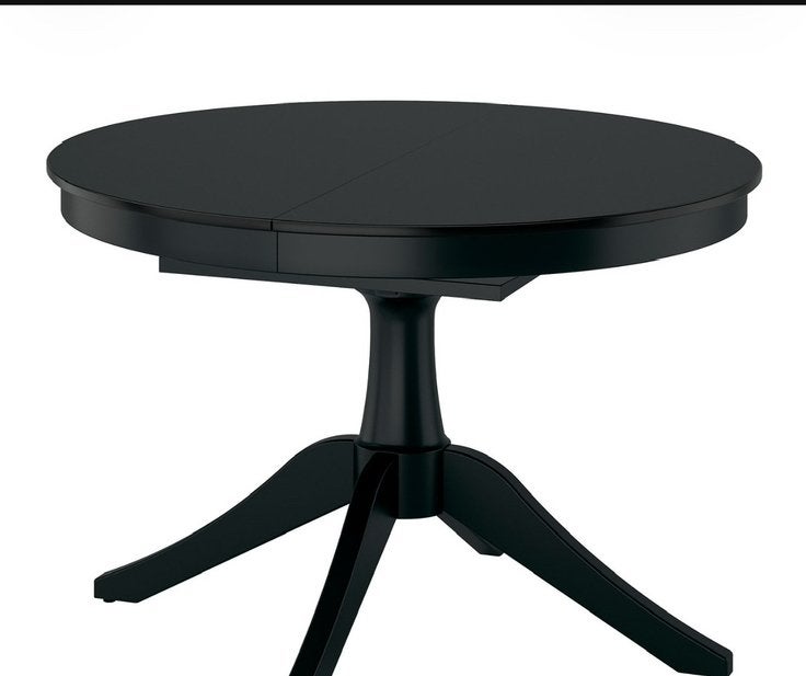 Uitschuifbare Eettafel met 4 stoelen, Ophalen, Zo goed als nieuw