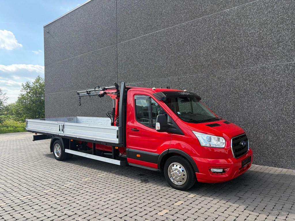 Ford Transit Pick-up - Palfinger + hydraulische poten - winc, Autos, Achat, Entreprise, Ford, Occasion