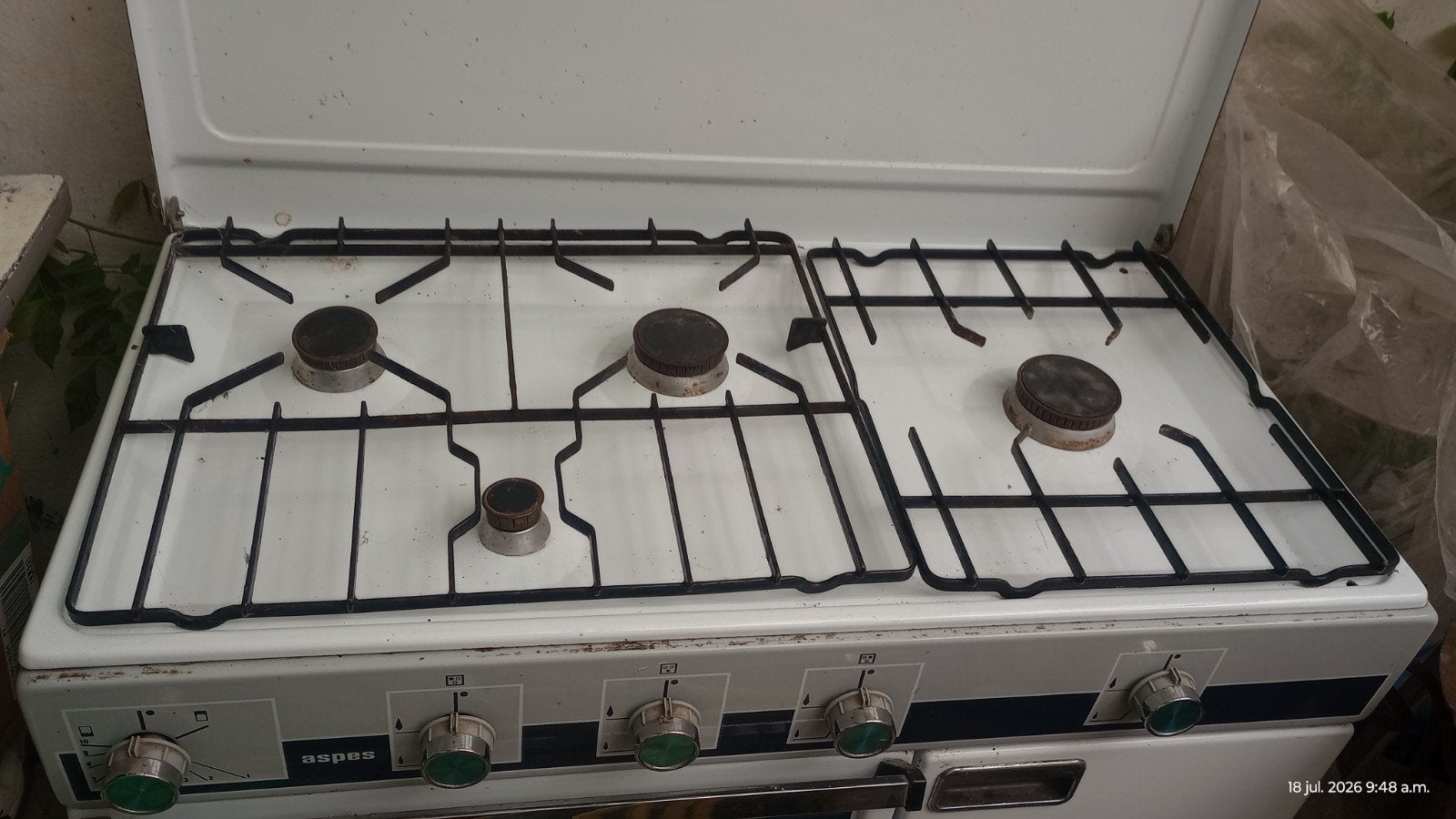 Gaskookvuur met 4 pitten, Elektronische apparatuur, Fornuizen, Ophalen
