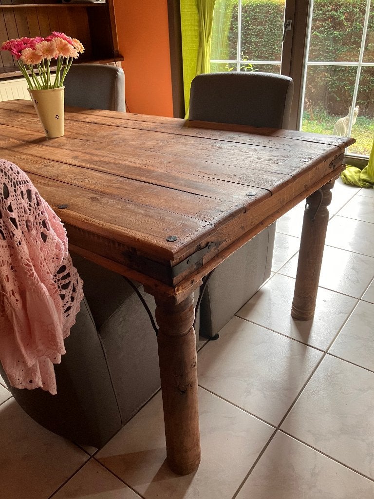 Oude houten tafel, Ophalen, Overige materialen, Gebruikt, Rustiek