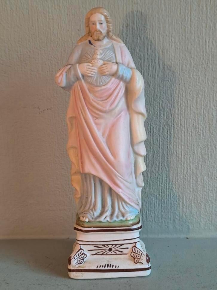 Heilig Hart van Jezus, biscuit porselein, Antiek en Kunst, Ophalen of Verzenden