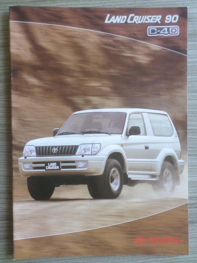 Toyota Land Cruiser 90 D4D Brochure, Ophalen of Verzenden, Toyota