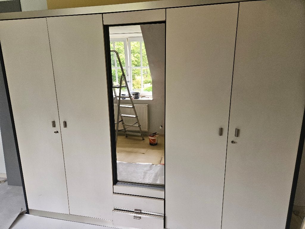 Kleedkamer B250 x H200 x D60, Gebruikt, 200 cm of meer, Met lade(s), 200 cm of meer