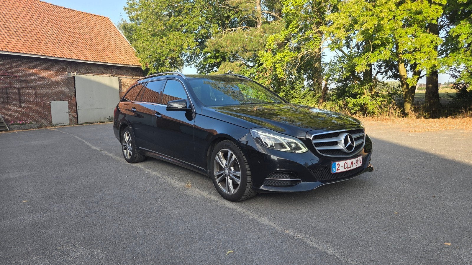 Mercedes-benz E break 220 CDI, Auto's, Achterwielaandrijving, Zwart, Leder en Stof, Zwart