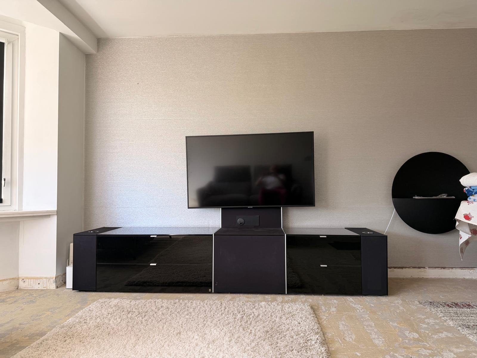 Musterring Q-MEDIA — Meuble multimédia/TV — production 2014, Maison & Meubles, Armoires | Mobilier de télévision, Enlèvement, Comme neuf