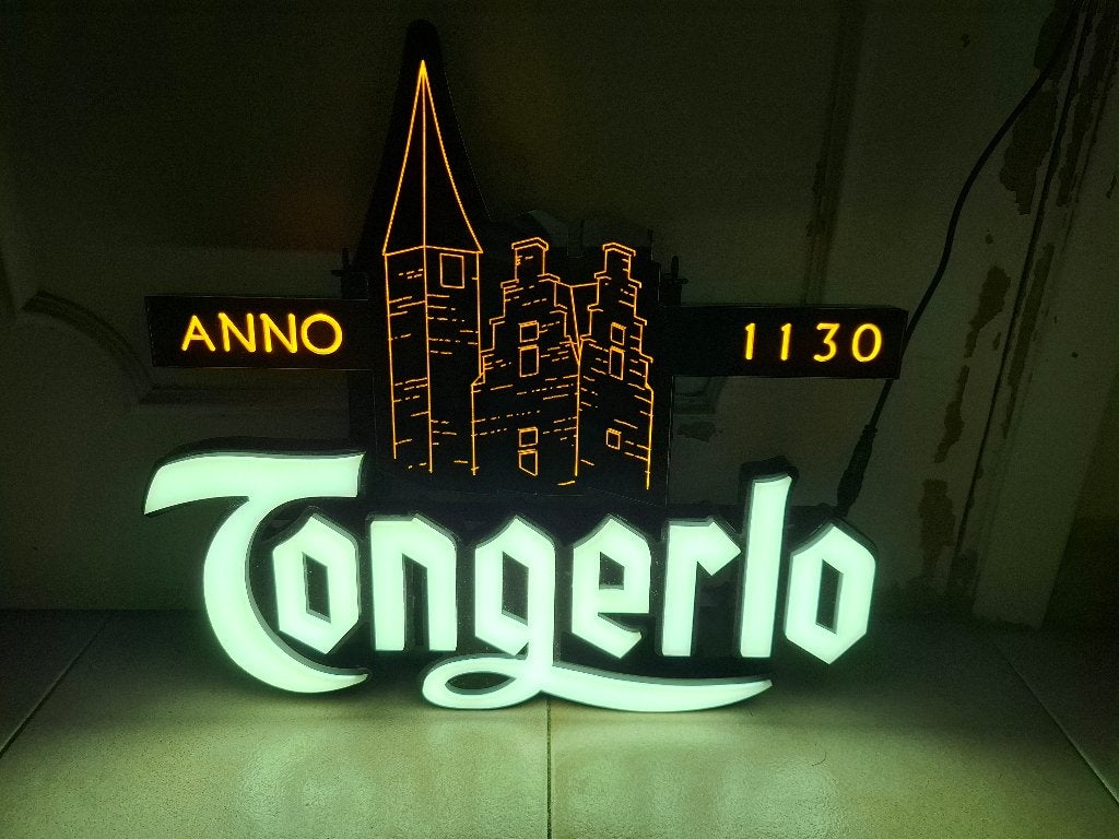 Lichtreclame Tongerlo bier, Ophalen of Verzenden, Nieuw, Lichtbak of (neon) lamp