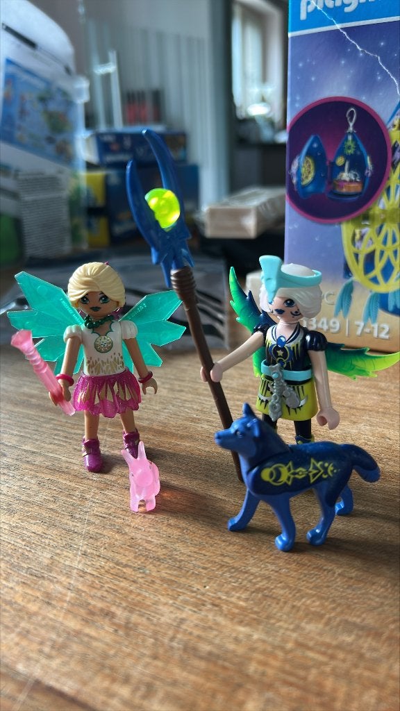 Ayuma 2 fairys met totemdier 71236, Kinderen en Baby's, Complete set, Overige typen, Ophalen of Verzenden, Zo goed als nieuw