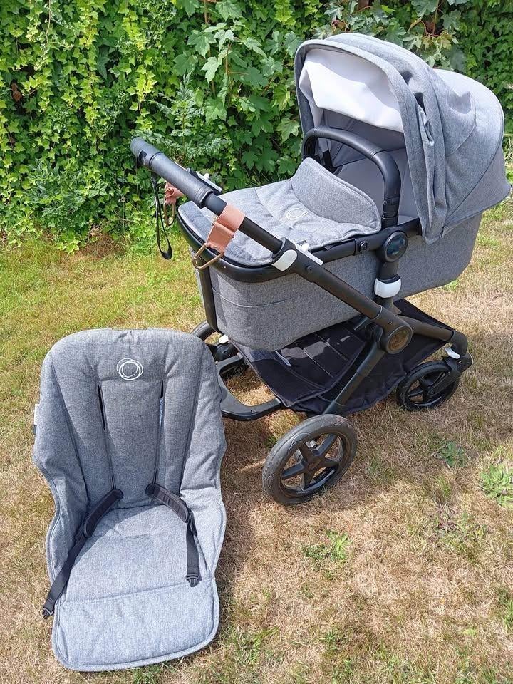 Bugaboo Fox 2 (wieg, stoel, meerijplank, regenscherm), Enlèvement, Utilisé, Poussette, Bugaboo