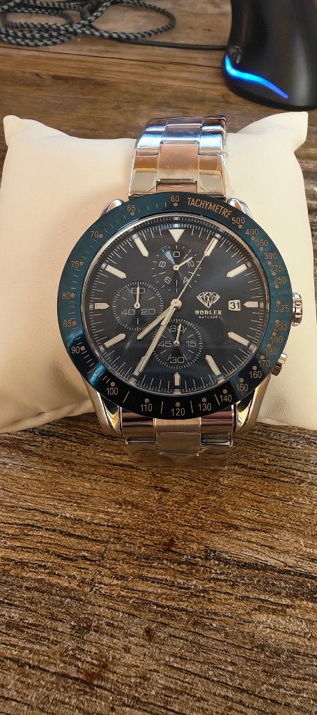 nieuw merk horloge Hodler, nooit gebruikt, Handtassen en Accessoires, Horloges | Heren, Overige merken, Staal, Polshorloge, Nieuw