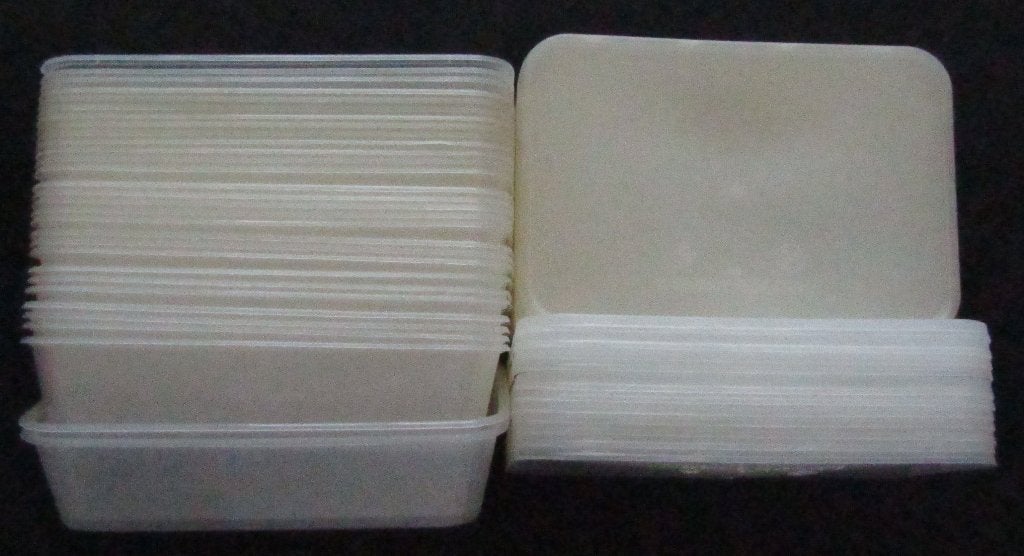 40 containers met deksel geschikt voor diepvries 500ml, Huis en Inrichting, Keuken | Potten en Pannen, Kunststof, Overige typen