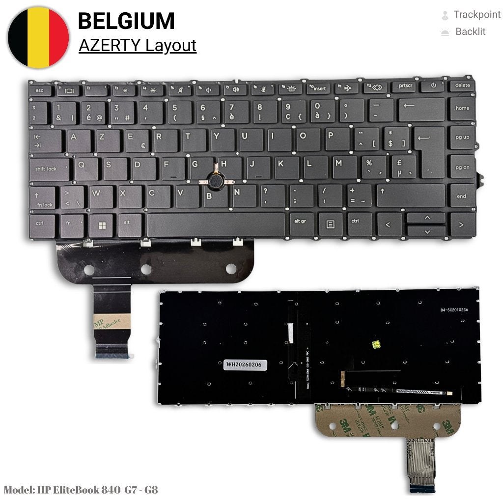 HP EliteBook 840 G7 AZERTY backlit toetsenbord – Nieuw, Computers en Software, Ophalen of Verzenden, Azerty, Nieuw, ZELIT