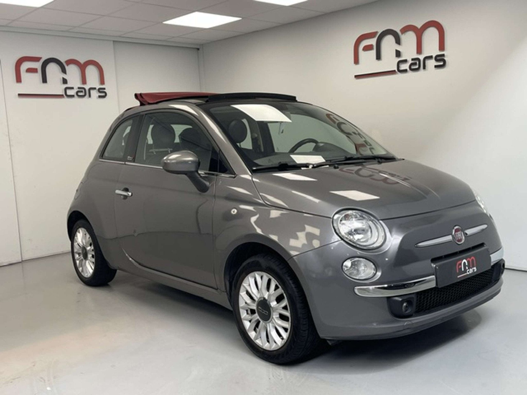 Fiat 500C 1.2i Cabrio 58.000km bwj2015 Pdc Airco Garantie, 1242 cm³, Argent ou Gris, Achat, Entreprise