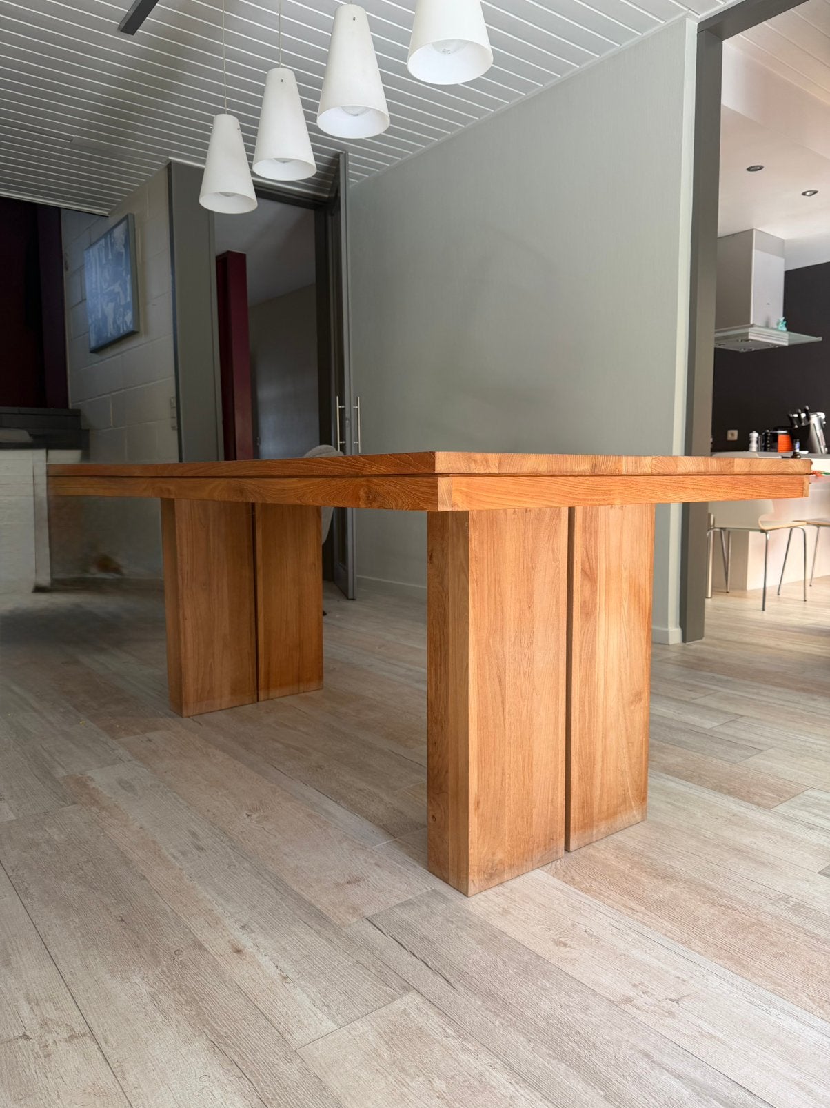 Table en teck Sentiers du Monde, Maison & Meubles, Teck, 150 à 200 cm, 100 à 150 cm, Enlèvement