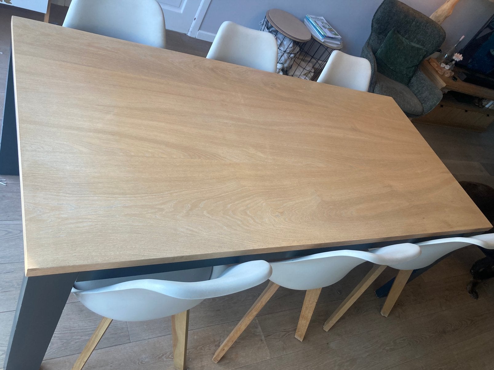 Eettafel / Keukentafel Eik, Huis en Inrichting, Ophalen, Gebruikt, 50 tot 100 cm, Vijf personen of meer