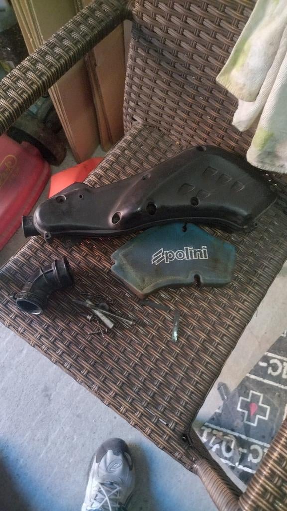 Type 1,2,3 luchtfilterbox, Fietsen en Brommers, Ophalen, Zo goed als nieuw, Carburateur, Piaggio