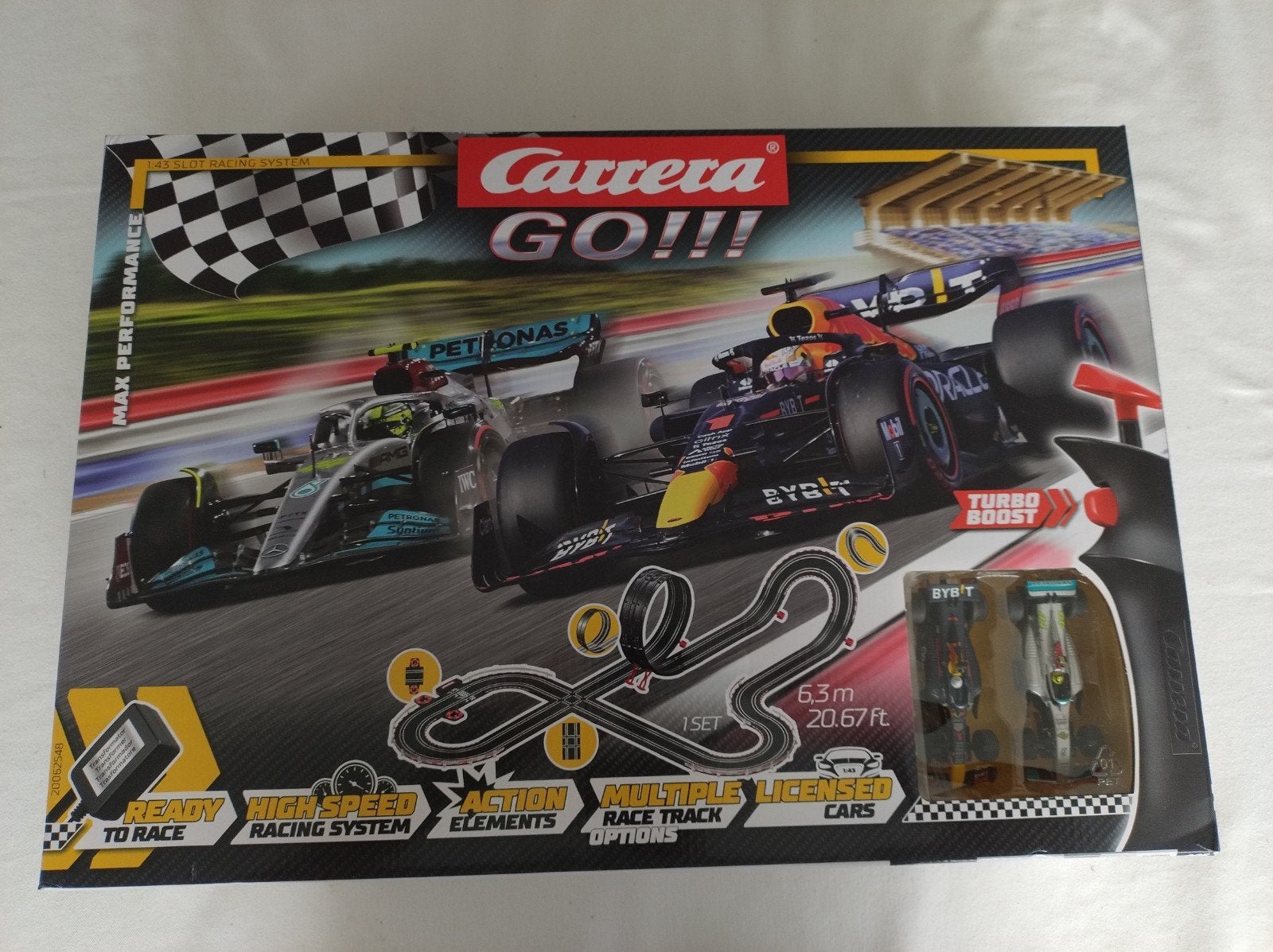 Carrera Go racebaan met looping, Kinderen en Baby's, Ophalen, Racebaan, Carrera, Zo goed als nieuw