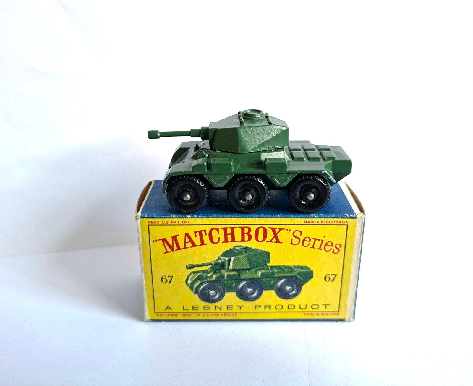 Matchbox 67 saladin armoured tank, Ophalen of Verzenden, Matchbox