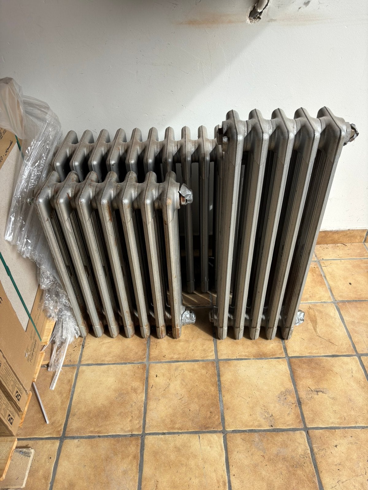 Gietijzeren radiatoren (3 stuks), 800 watts ou plus, Enlèvement, Utilisé, Radiateur