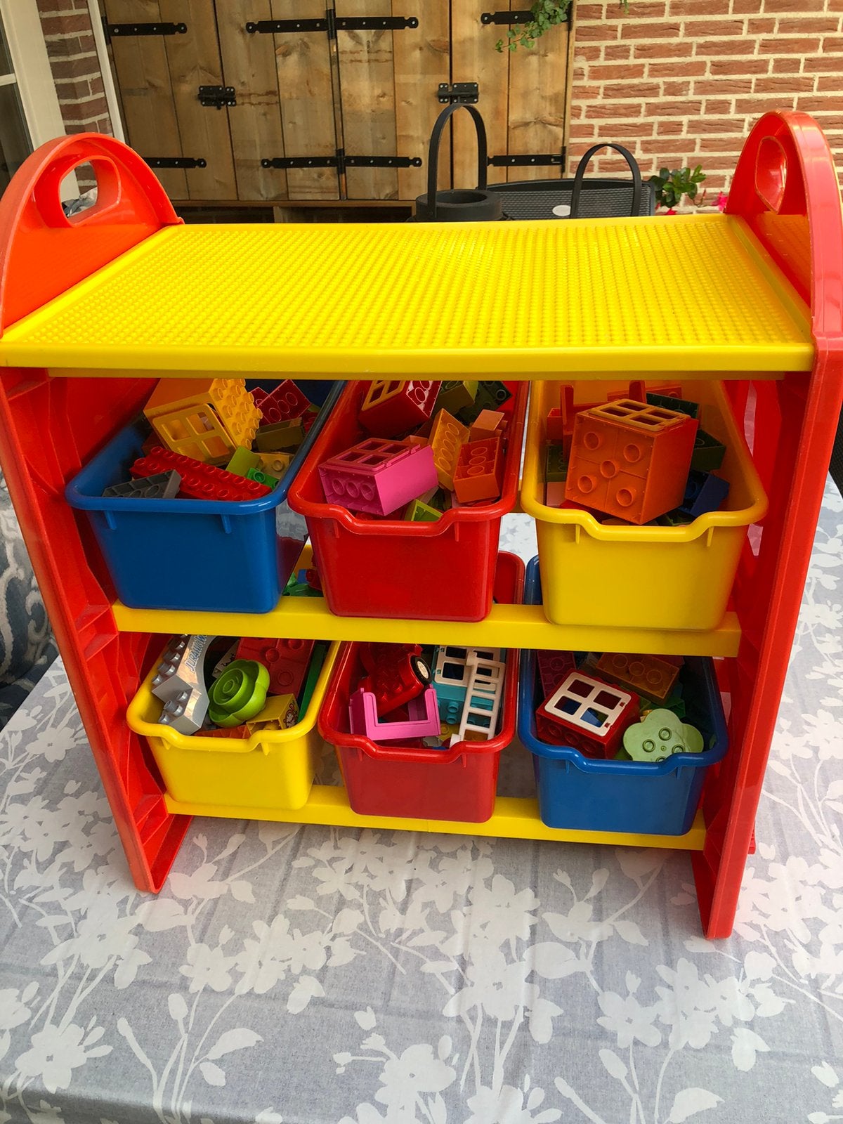 325 echte Duplo blokken met sorteerbakken., Ophalen of Verzenden, Zo goed als nieuw, Compleet, Duplo