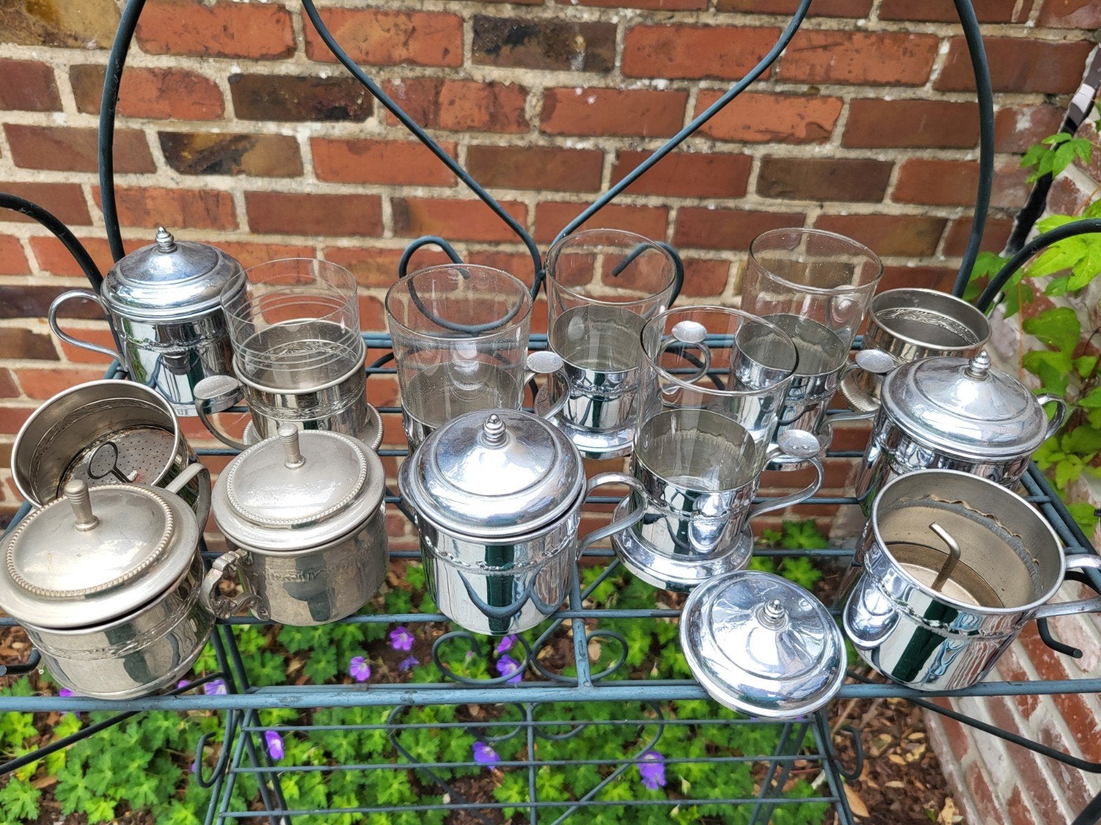 Large Vintage Koffieset / Individuele Filterkoffiezetters, Ophalen of Verzenden
