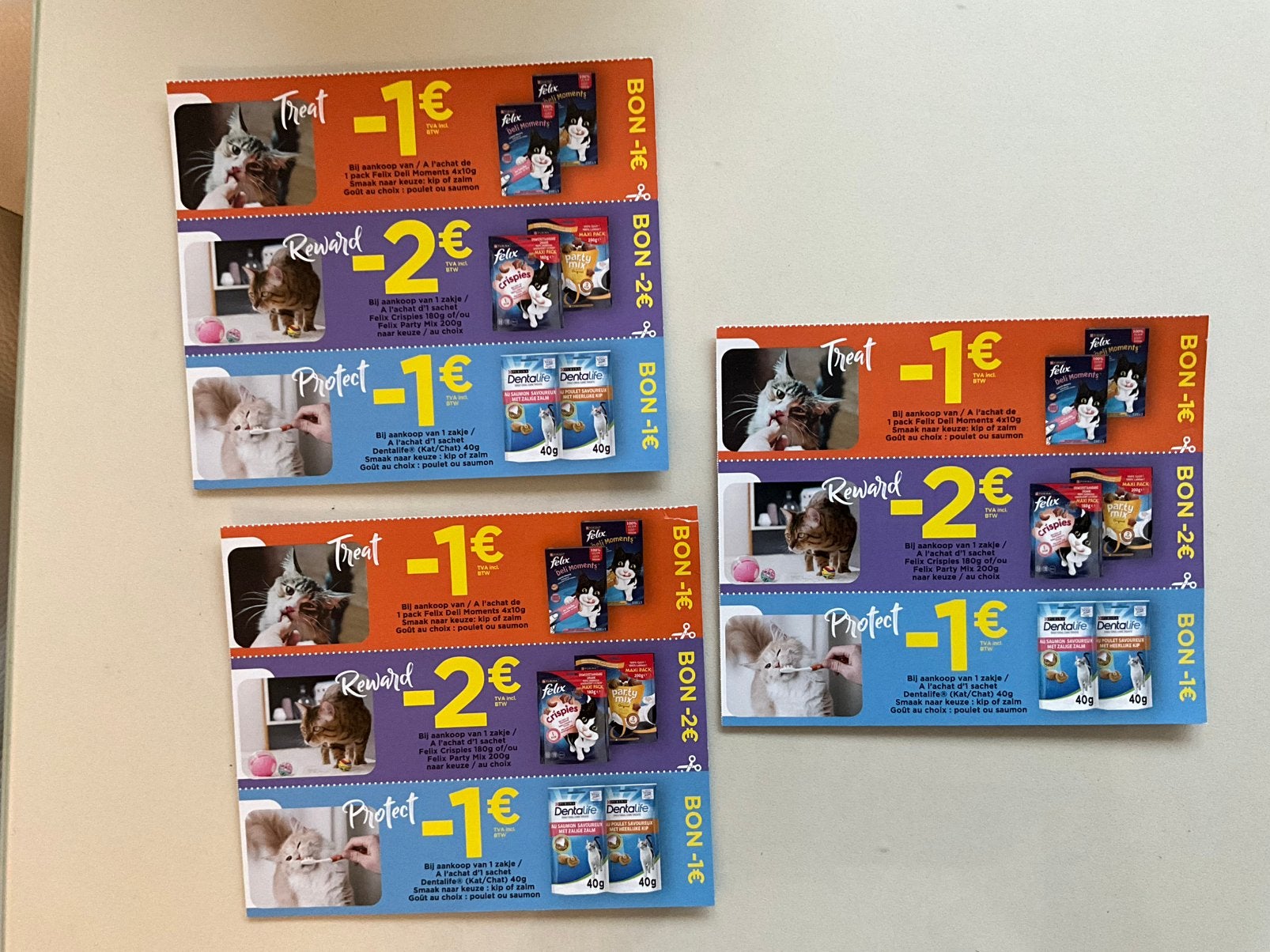 kortingsvouchers Felix Dentalife kattensnacks  waarde  €12, Tickets en Kaartjes, Kortingen en Cadeaubonnen