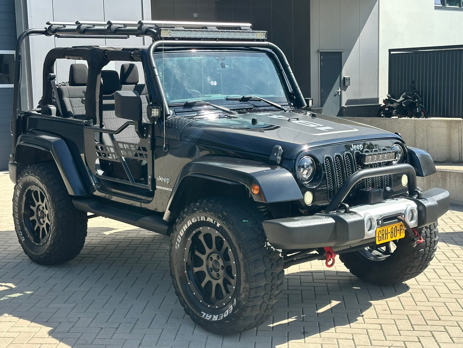 JEEP WRANGLER JK 3.6 SAHARA 284PK 4X4 CABRIO YOUNGTIMER‼️, Automaat, Stof, Zwart, Zwart