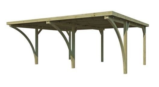 Carport dubbel Goteborg 600x550cm NIEUW, Tuin en Terras, Ophalen of Verzenden, Nieuw, Carport