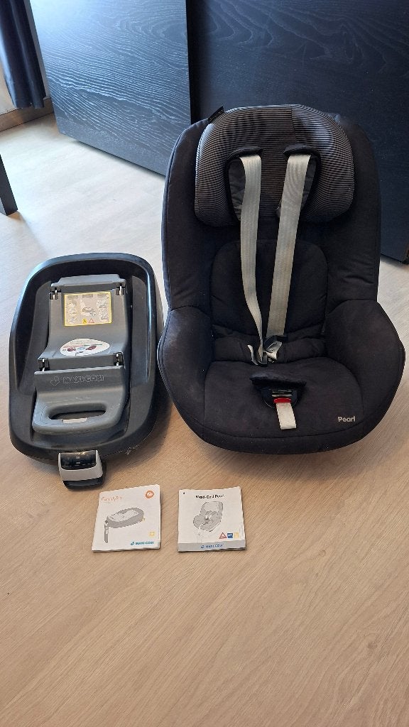 Siège auto Maxi-Cosi Pearl + Base Isofix FamilyFix, Ophalen, Gebruikt, 9 t/m 18 kg, Afneembare rugleuning