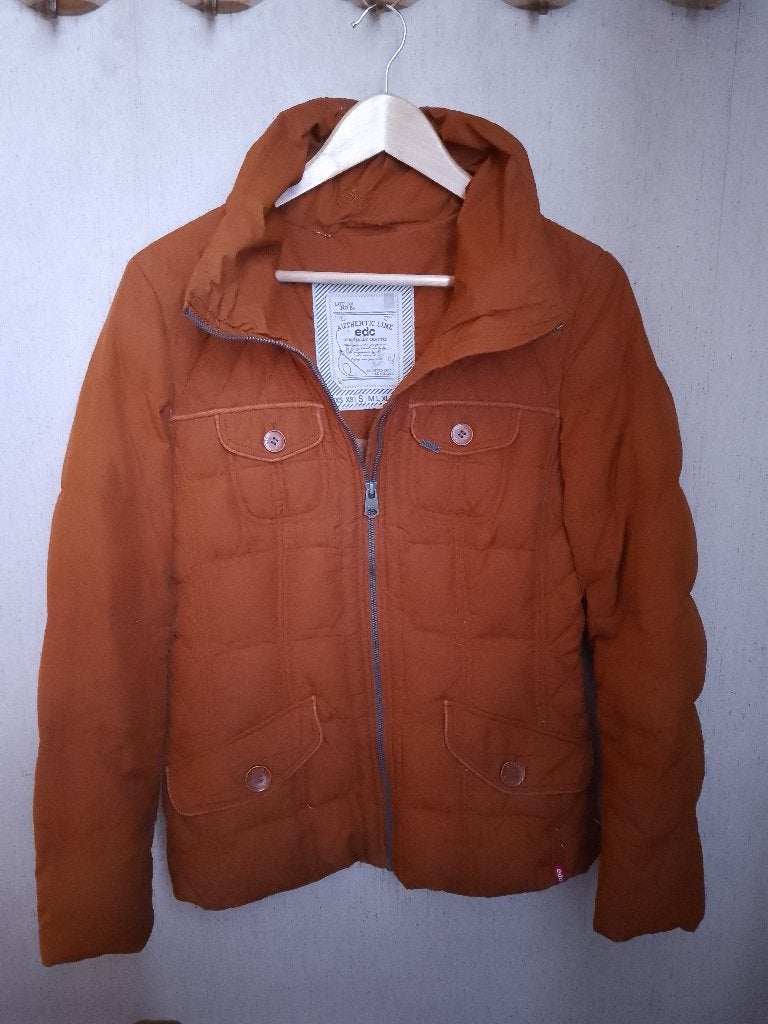 ORANJE DAMESVEST, MAAT SMALL, Ophalen, Oranje, Maat 36 (S), Gedragen