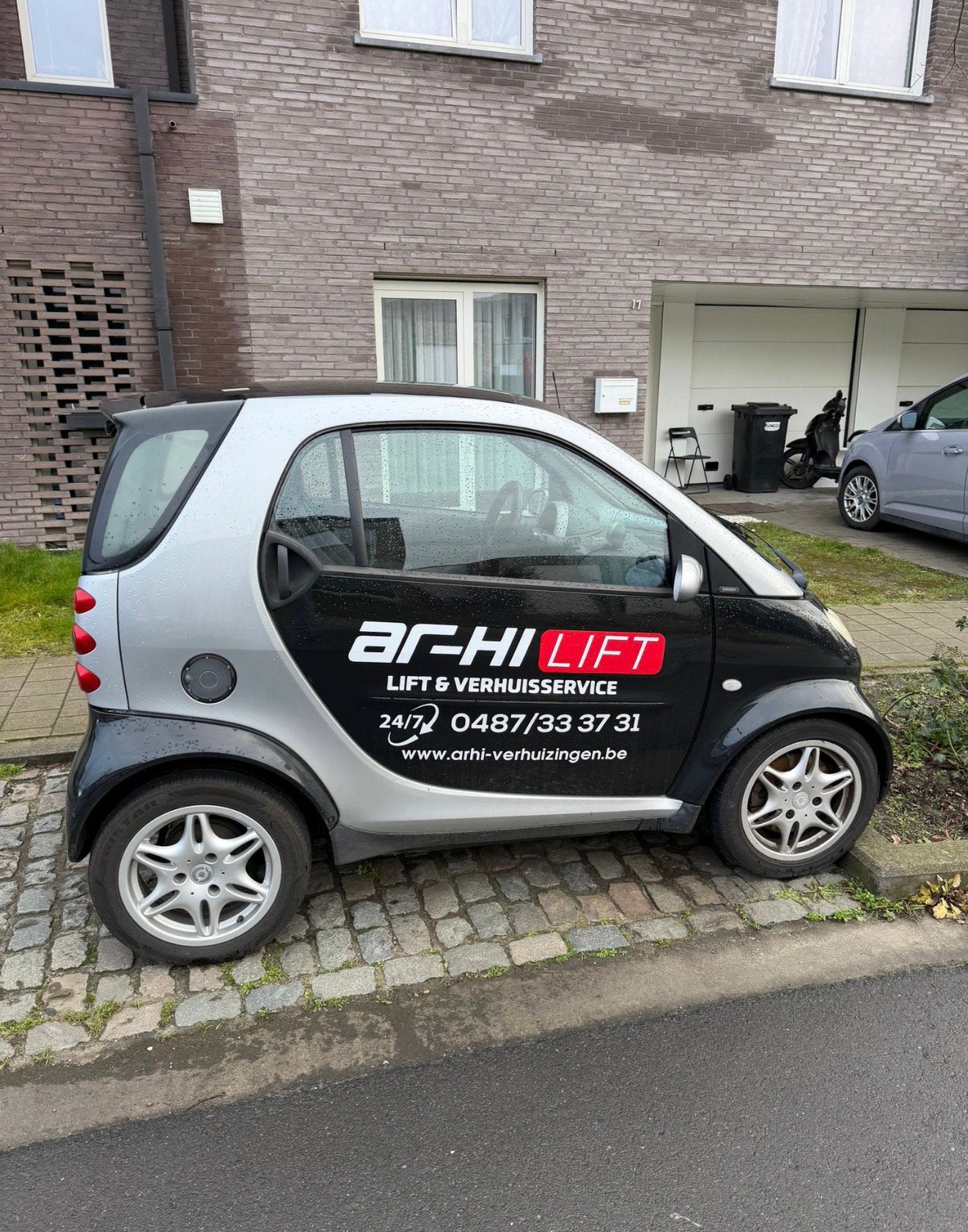 Smart, Auto's, Smart, Automaat, 700 cc, Stof, Zwart