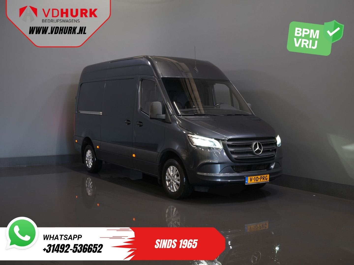 Mercedes-Benz Sprinter 317 CDI Aut. L2H2 LED/ Adapt.Cruise/, Autos, Argent ou Gris, Achat, Entreprise, Mercedes-Benz